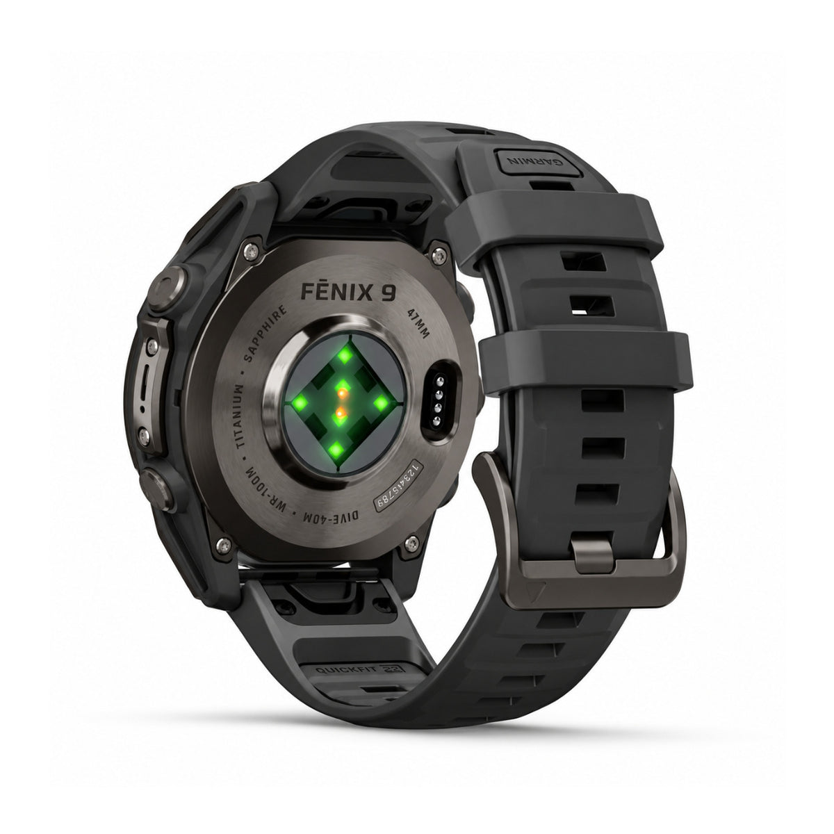 Garmin fenix 9 AMOLED GPS 47mm Smartwatch (Carbon Gray DLC Titanium/Black) with Case and Accessory