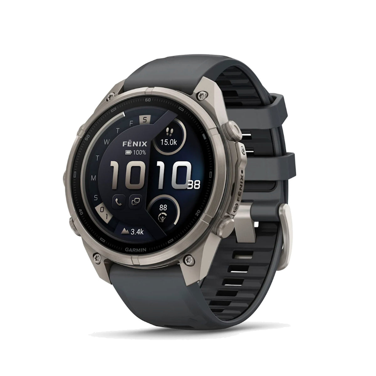 Garmin fenix 9 Pro 47mm AMOLED inReach GPS Smartwatch (Titanium/Black) Bundle with Case & Accessory