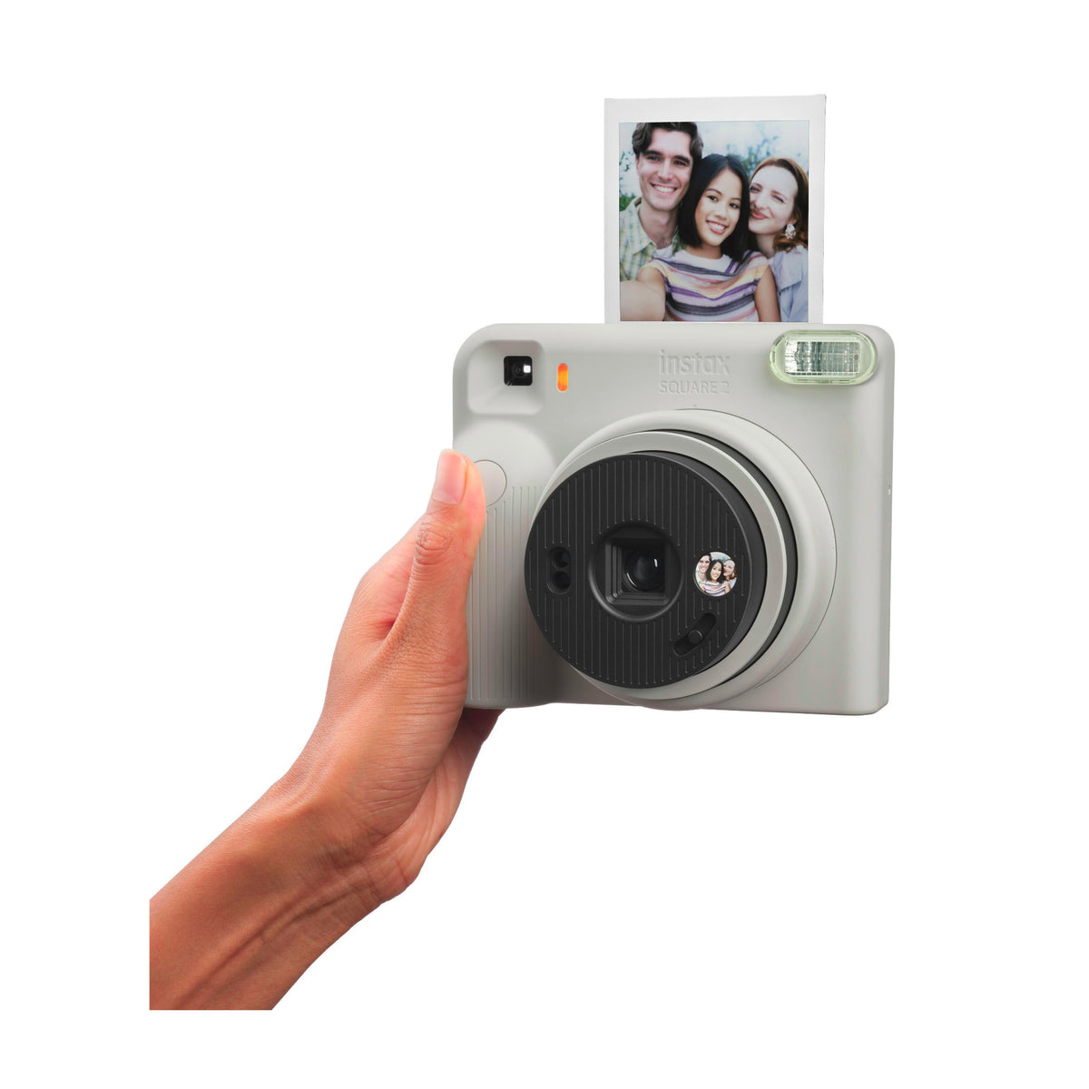 Fujifilm instax Square 2 Instant Camera Bundle with Soft Haze Film and Accessory Kit (Misty White)