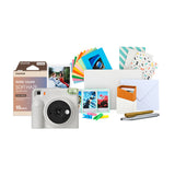 Fujifilm instax Square 2 Instant Camera Bundle with Soft Haze Film and Accessory Kit (Misty White)