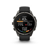 Garmin fenix 9 Pro 47mm AMOLED GPS Smartwatch (Carbon Gray DLC/Pebble Gray) with Accessories