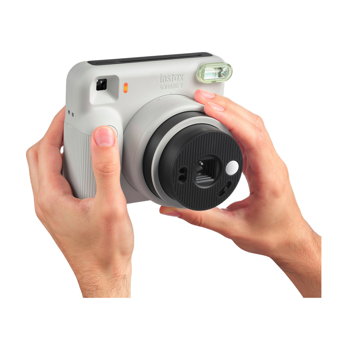 Fujifilm instax Square 2 Instant Camera Bundle with Soft Haze Film and Protective Case (Misty White)