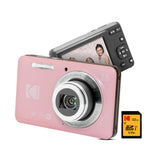 Kodak PixPro Friendly Zoom FZ55 16MP 1080p Digital Camera (Pastel Pink) with 32GB Memory Card