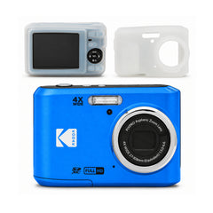 Kodak PixPro FZ45 Friendly Zoom 16MP 1080p Digital Camera (Blue) with Clear Silicone Case Bundle