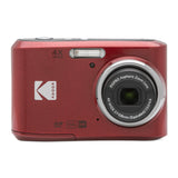 Kodak PixPro FZ45 Friendly Zoom 16MP 1080p Digital Camera (Red) with Clear Silicone Case Bundle