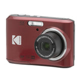 Kodak PixPro FZ45 Friendly Zoom 16MP 1080p Digital Camera (Red) with Clear Silicone Case Bundle