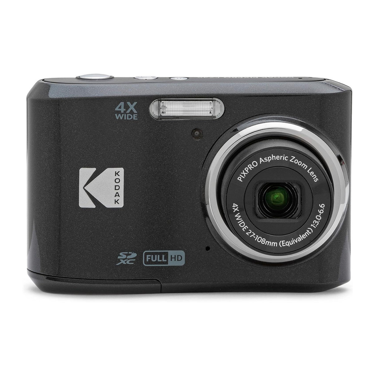 Kodak PixPro FZ45 Friendly Zoom 16MP 1080p Digital Camera (Black) with Clear Silicone Case Bundle