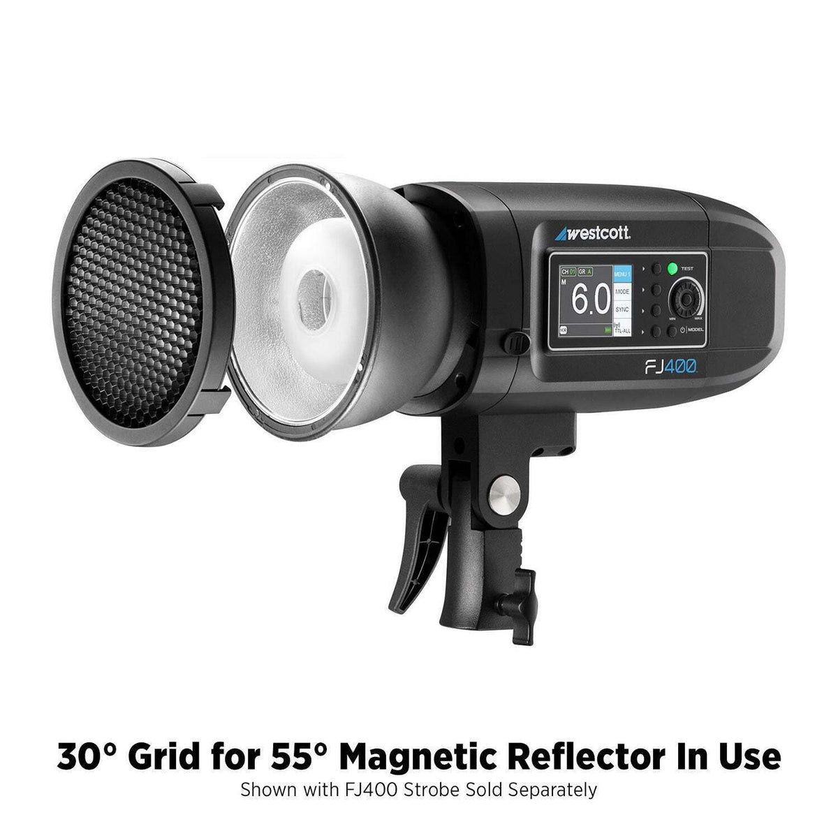 Westcott 30-Degree Honeycomb Grid for 5.5in Magnetic Reflector (FJ800, FJ400, FJ250, Bowens)