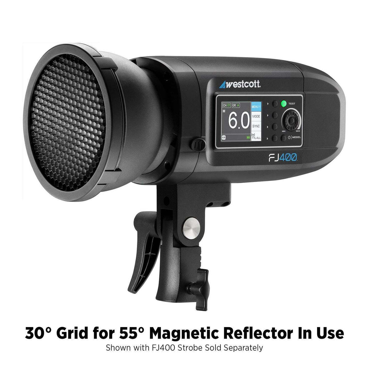 Westcott 30-Degree Honeycomb Grid for 5.5in Magnetic Reflector (FJ800, FJ400, FJ250, Bowens)