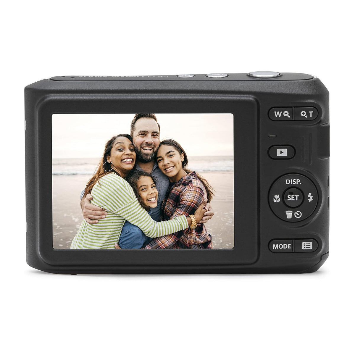 Kodak PixPro FZ45 Friendly Zoom 16MP 1080p Digital Camera (White) with Clear Silicone Case Bundle