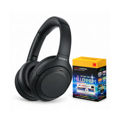 Sony WH-1000XM4C Gen2 Wireless Noise Cancelling Headphones (Black) with Keychain Camera Bundle