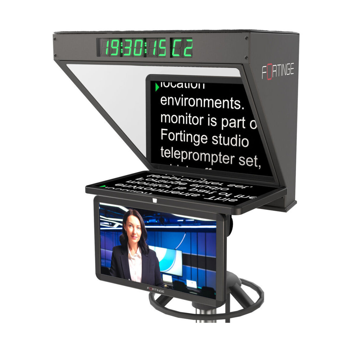 Fortinge ROBO Studio Teleprompter for PTZ Cameras (19 Inch)