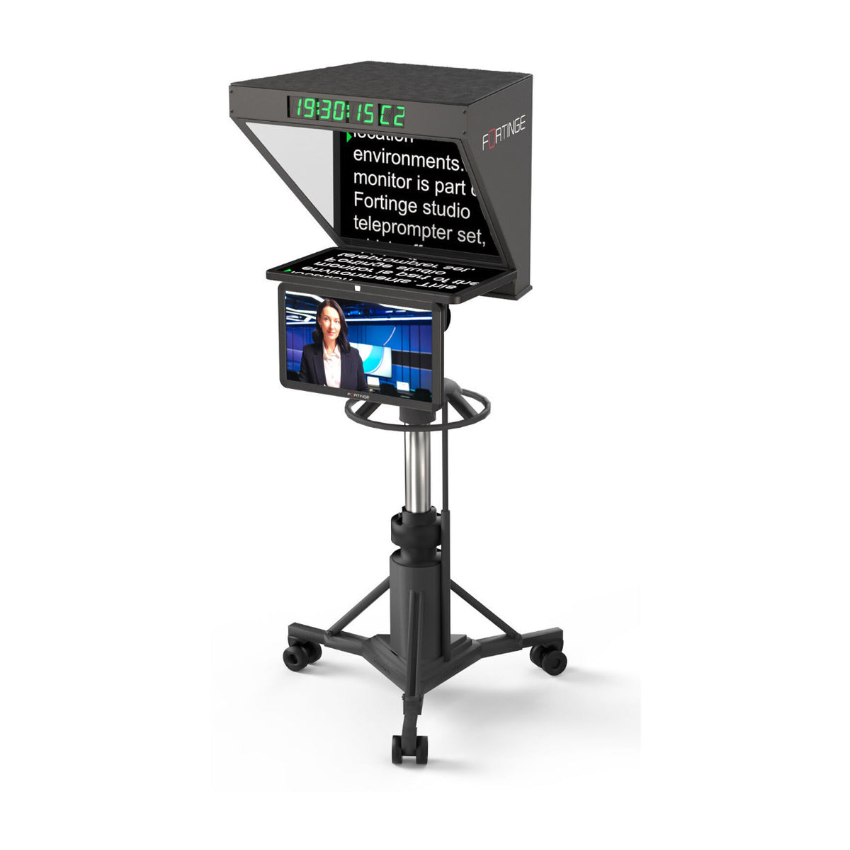 Fortinge ROBO Studio Teleprompter for PTZ Cameras (19 Inch)