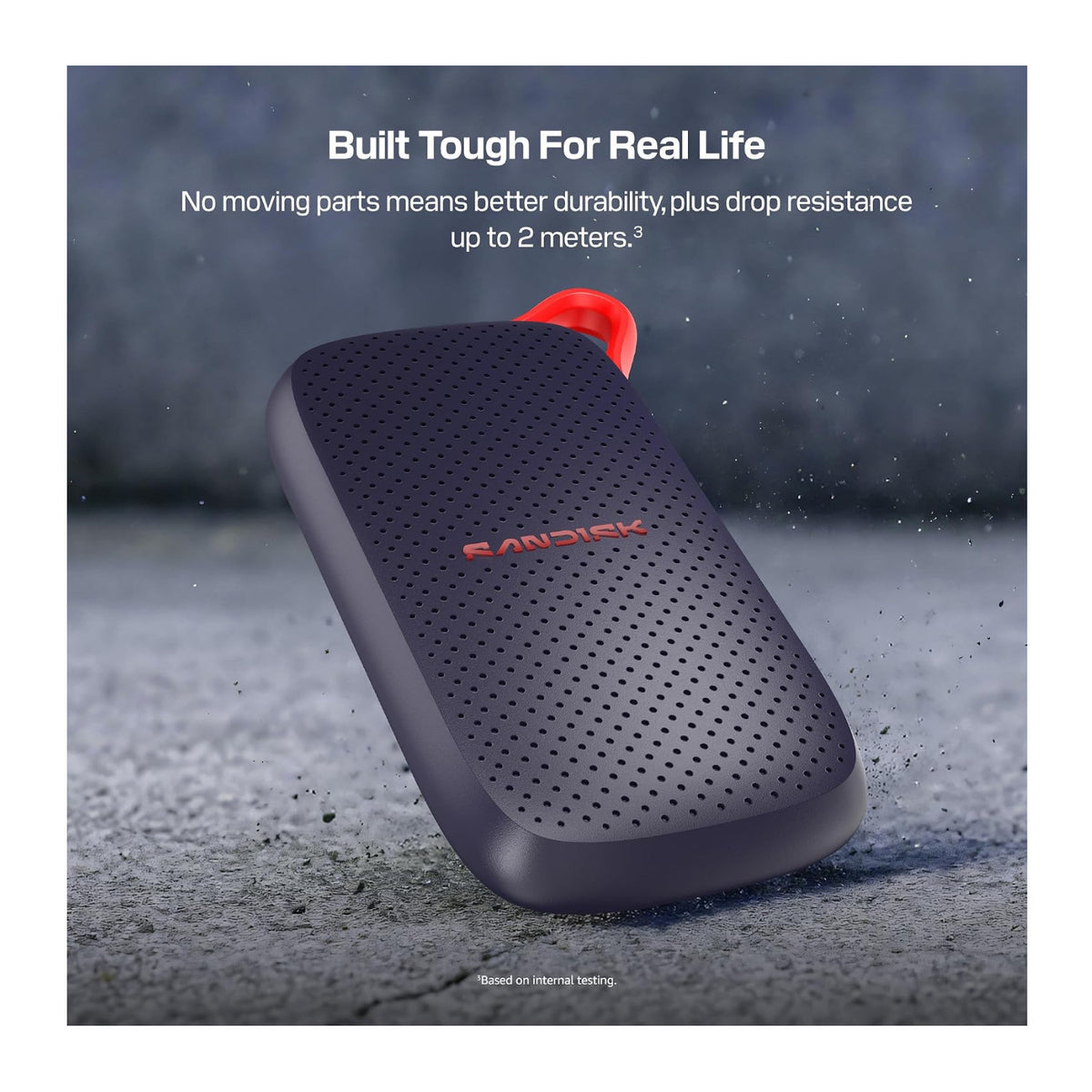 Sandisk Portable SSD V3 1TB External Solid State Drive with USB-C Connector and 1000MB/s Read Speed
