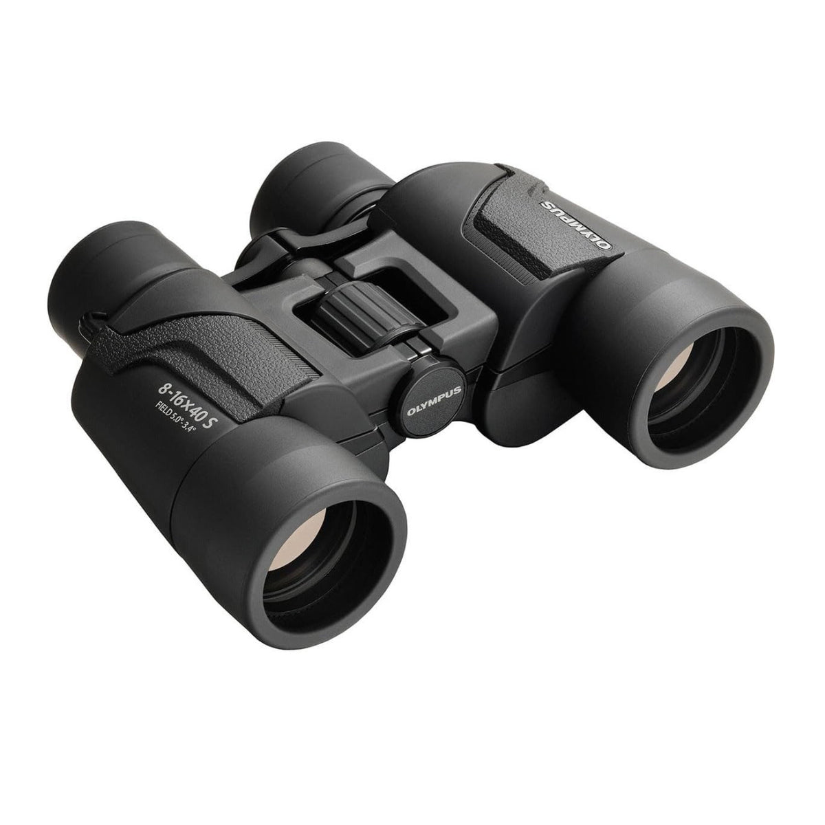 OM SYSTEM 8-16x40 S Zoom Porro Prism Binoculars with 40mm Objective Lens and Wide FOV (Black)