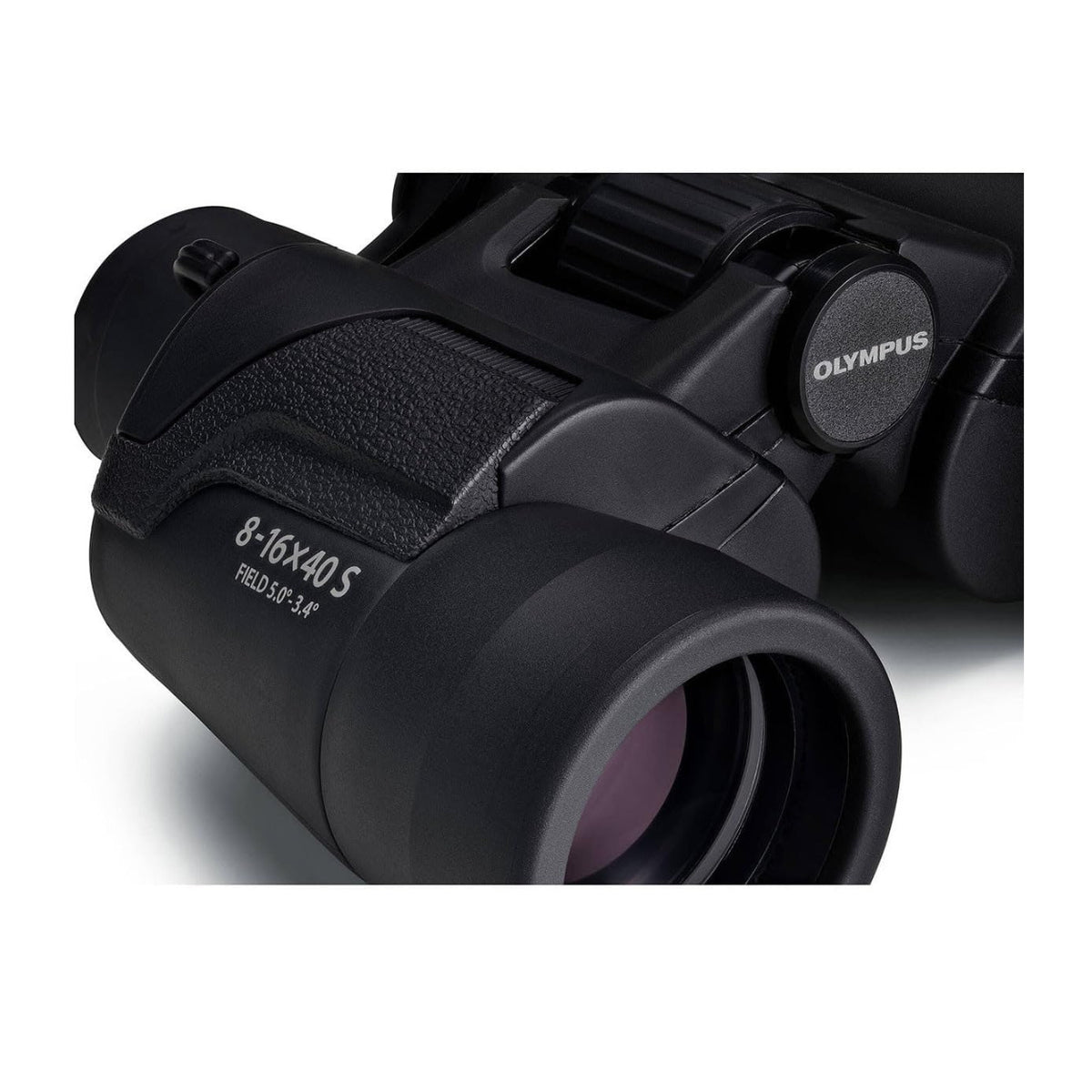 OM SYSTEM 8-16x40 S Zoom Porro Prism Binoculars with 40mm Objective Lens and Wide FOV (Black)