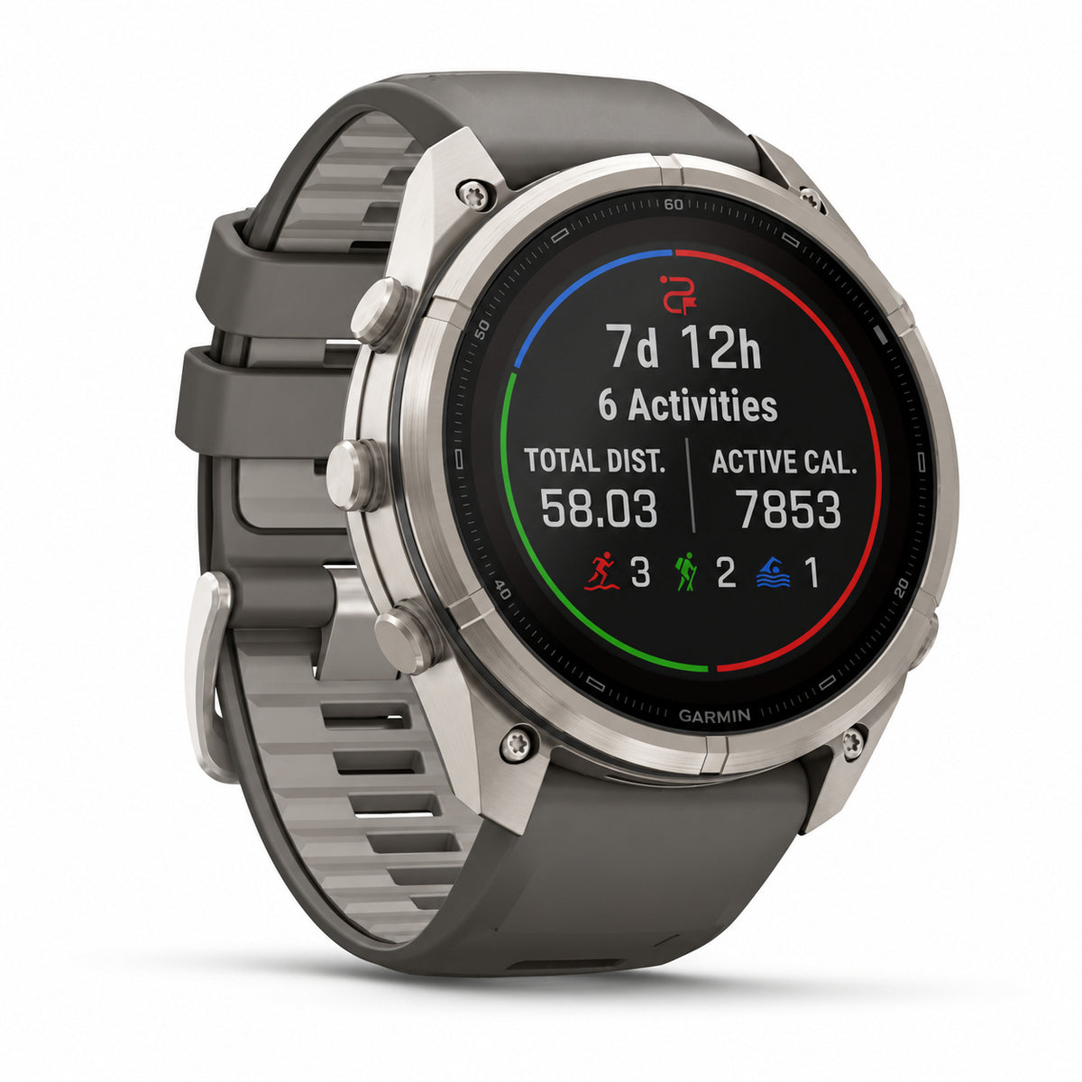 Garmin fēnix 9 Pro 51mm Solar inReach GPS Smartwatch (Pebble/Silver Gray) Bundle with Accessories