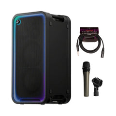 Sony SRSULT3000 ULT Tower MAX Bluetooth Speaker Bundle with Microphone and TRS to XLR Cable