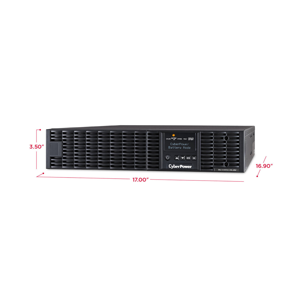 CyberPower OL1000RTXL2U 1000VA/900W Smart App Online 2U Rack/Tower Sine Wave UPS