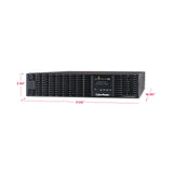 CyberPower OL1000RTXL2U 1000VA/900W Smart App Online 2U Rack/Tower Sine Wave UPS