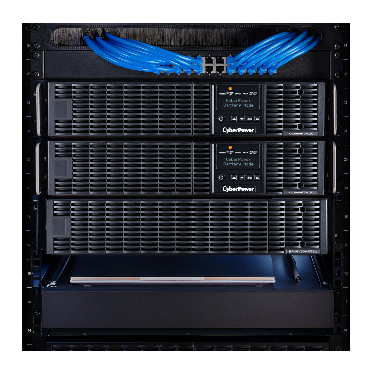 CyberPower OL1000RTXL2U 1000VA/900W Smart App Online 2U Rack/Tower Sine Wave UPS