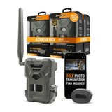 Spypoint Flex-M 28MP 720p Water-Resistant Cellular Trail Camera with HD Video Recording (4-Pack)