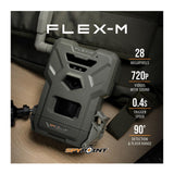 Spypoint Flex-M 28MP 720p Water-Resistant Cellular Trail Camera with HD Video Recording (4-Pack)