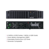 CyberPower OL3000RTXL2U Smart App Online Rack/Tower UPS 3000VA/2700W 100-125V Sine Wave 2U LCD