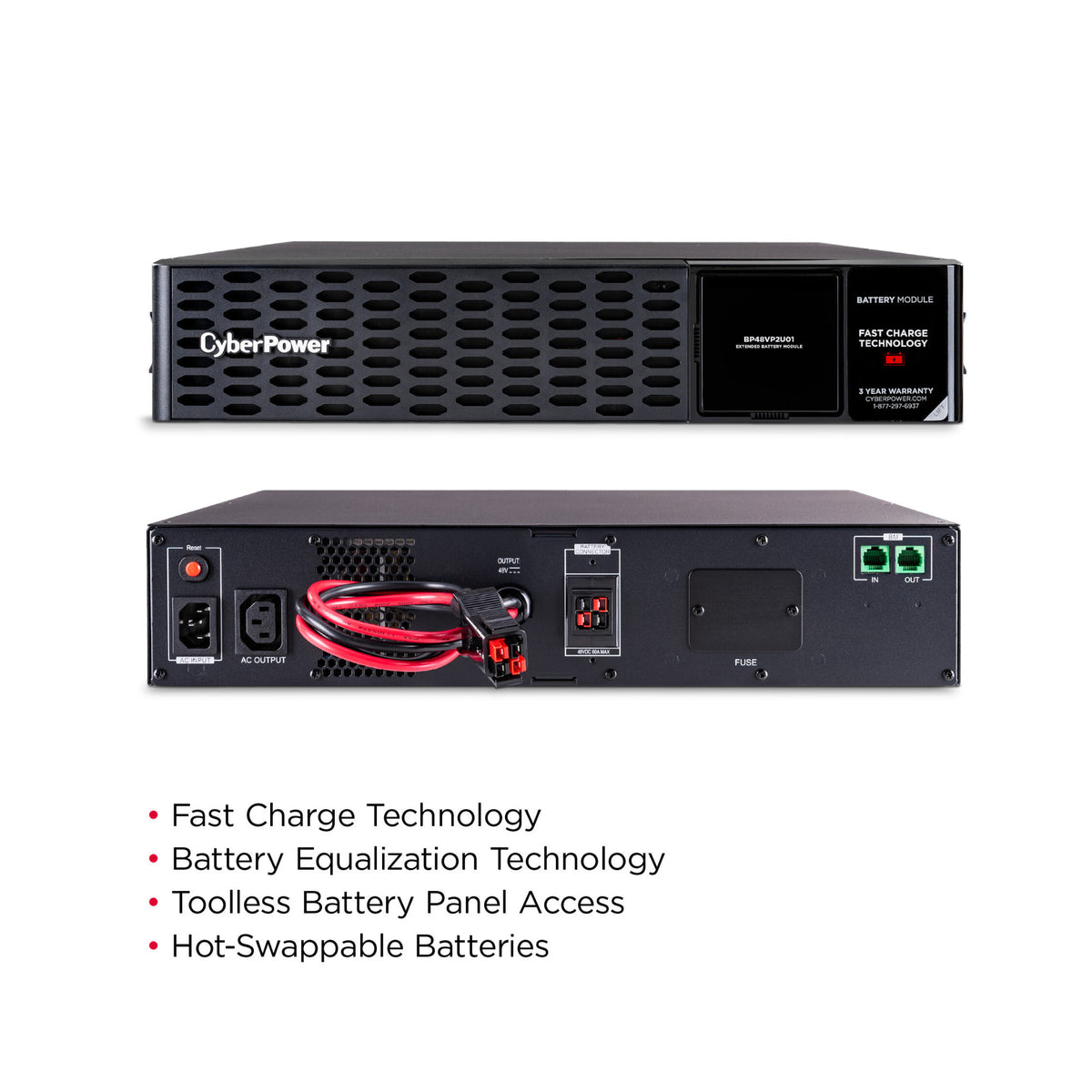CyberPower BP48VP2U01 UPS Extended Battery Module 48V 60A 2U Rack Tower