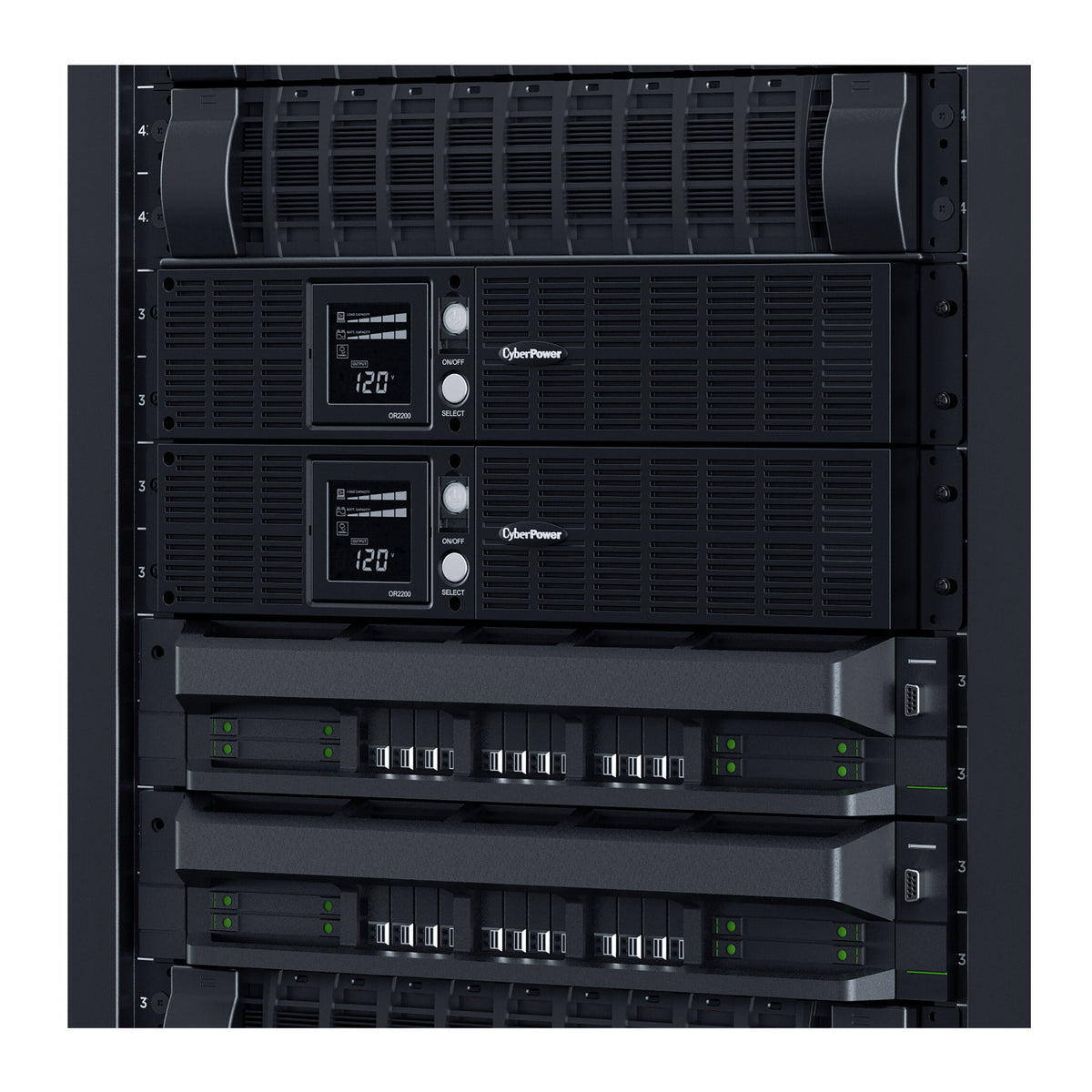 CyberPower OR2200LCDRT2U Smart App LCD 2000VA/1320W Line Interactive Rack Tower UPS