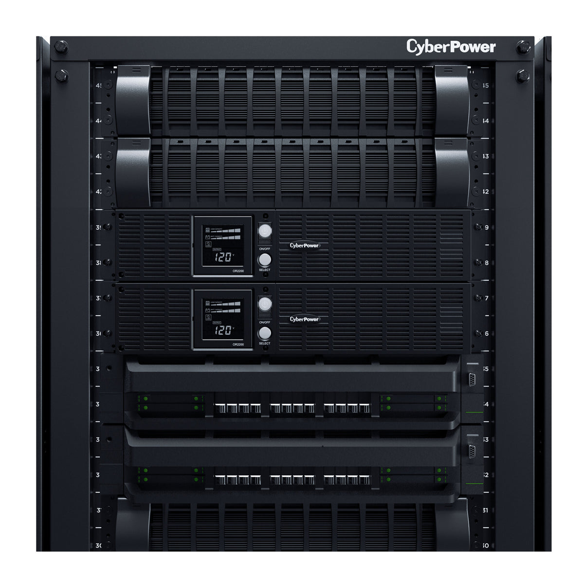 CyberPower OR2200LCDRT2U Smart App LCD 2000VA/1320W Line Interactive Rack Tower UPS