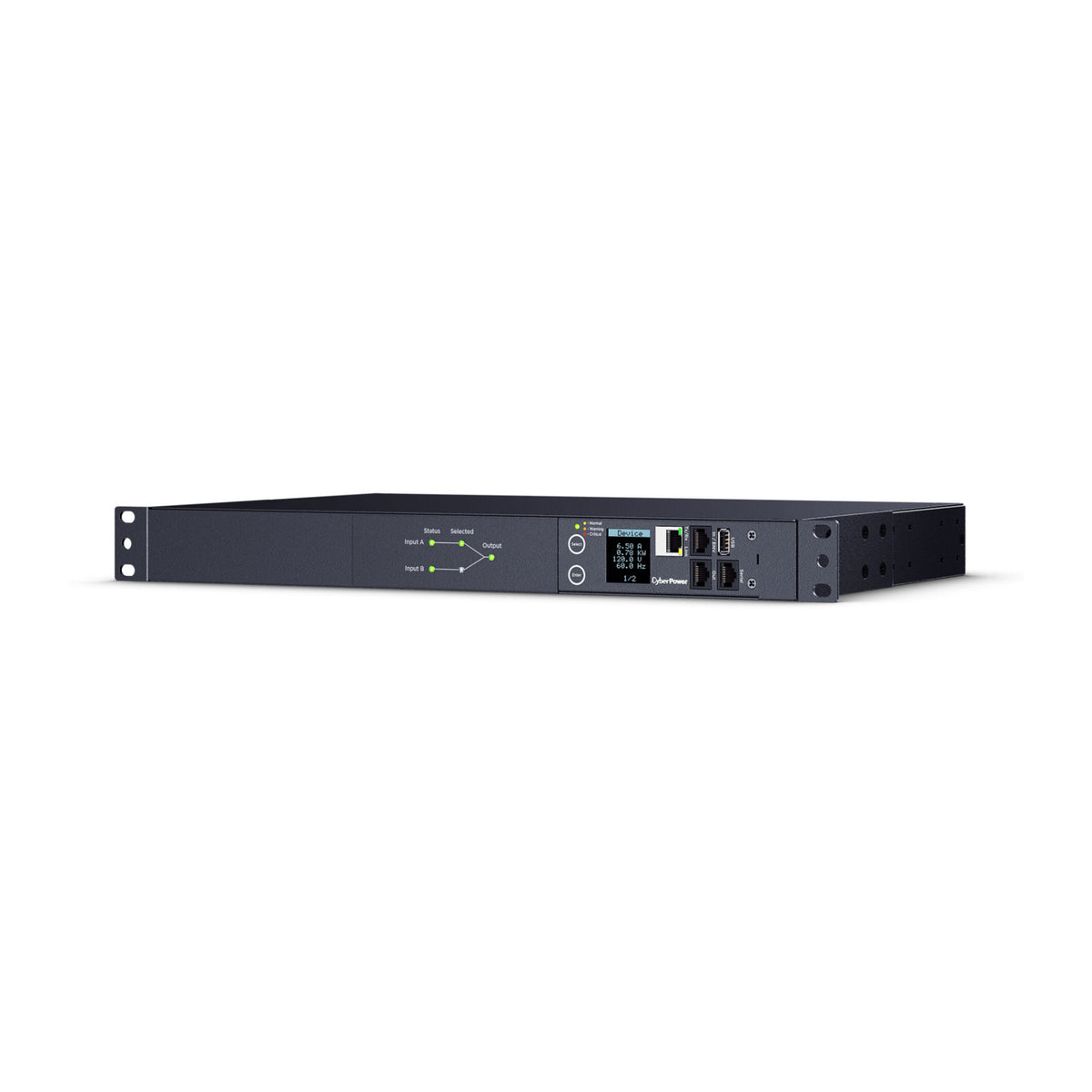 CyberPower PDU44001 1U Switched ATS Rackmount Power Distribution Unit with 10 Switchable Outlets