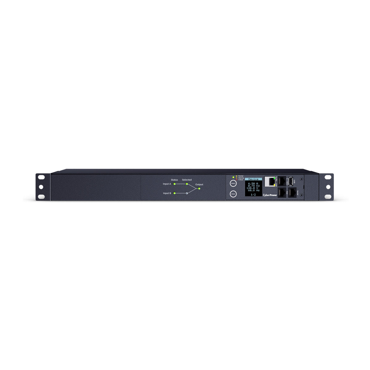 CyberPower PDU44001 1U Switched ATS Rackmount Power Distribution Unit with 10 Switchable Outlets