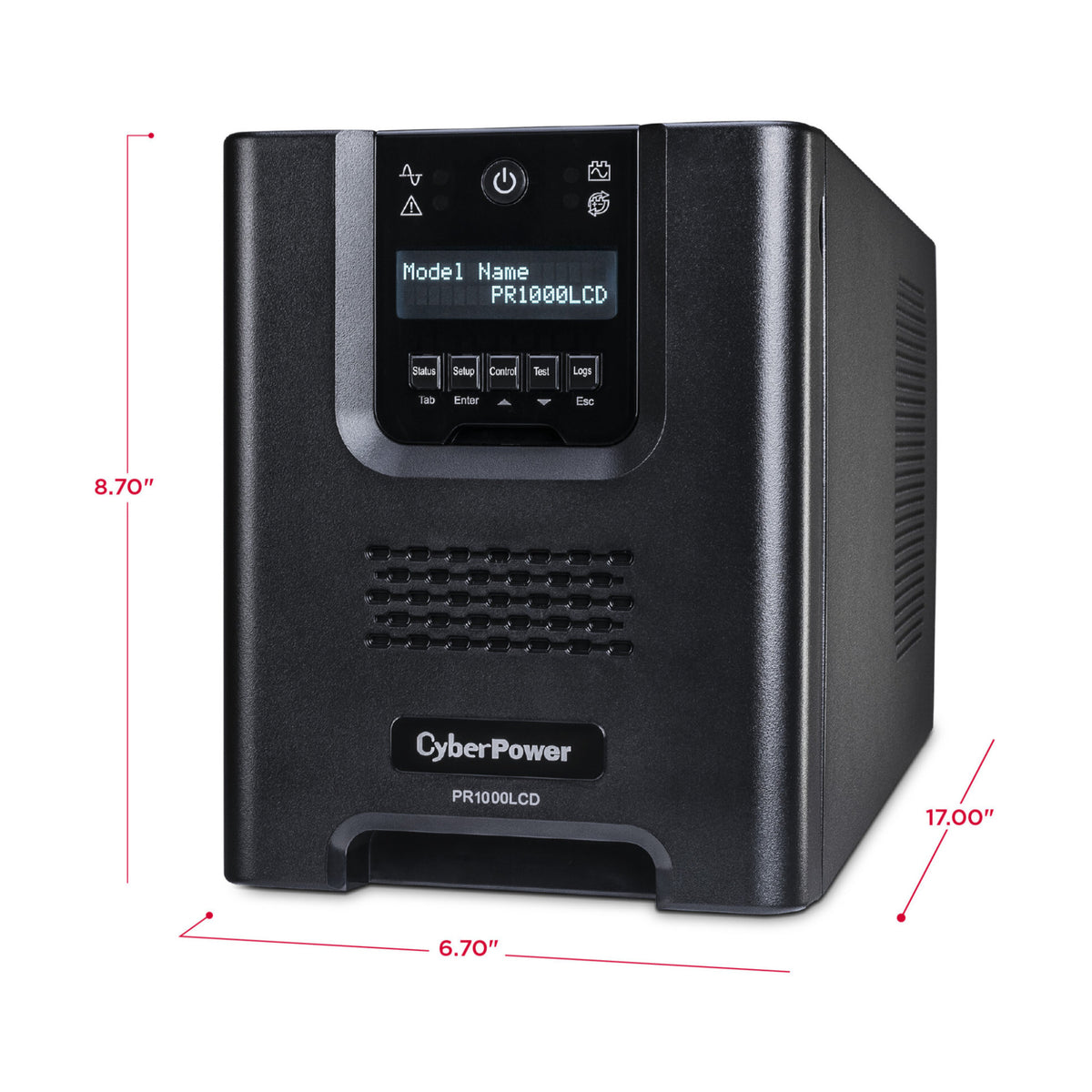 CyberPower PR1000LCD 1000VA/1000W Smart App Sinewave UPS with Automatic Voltage Regulation