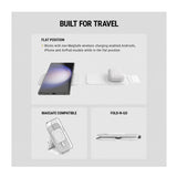 Scosche MagicMount Travel Folding 2-in-1 MagSafe Wireless Charger with USB-C Cable (White)