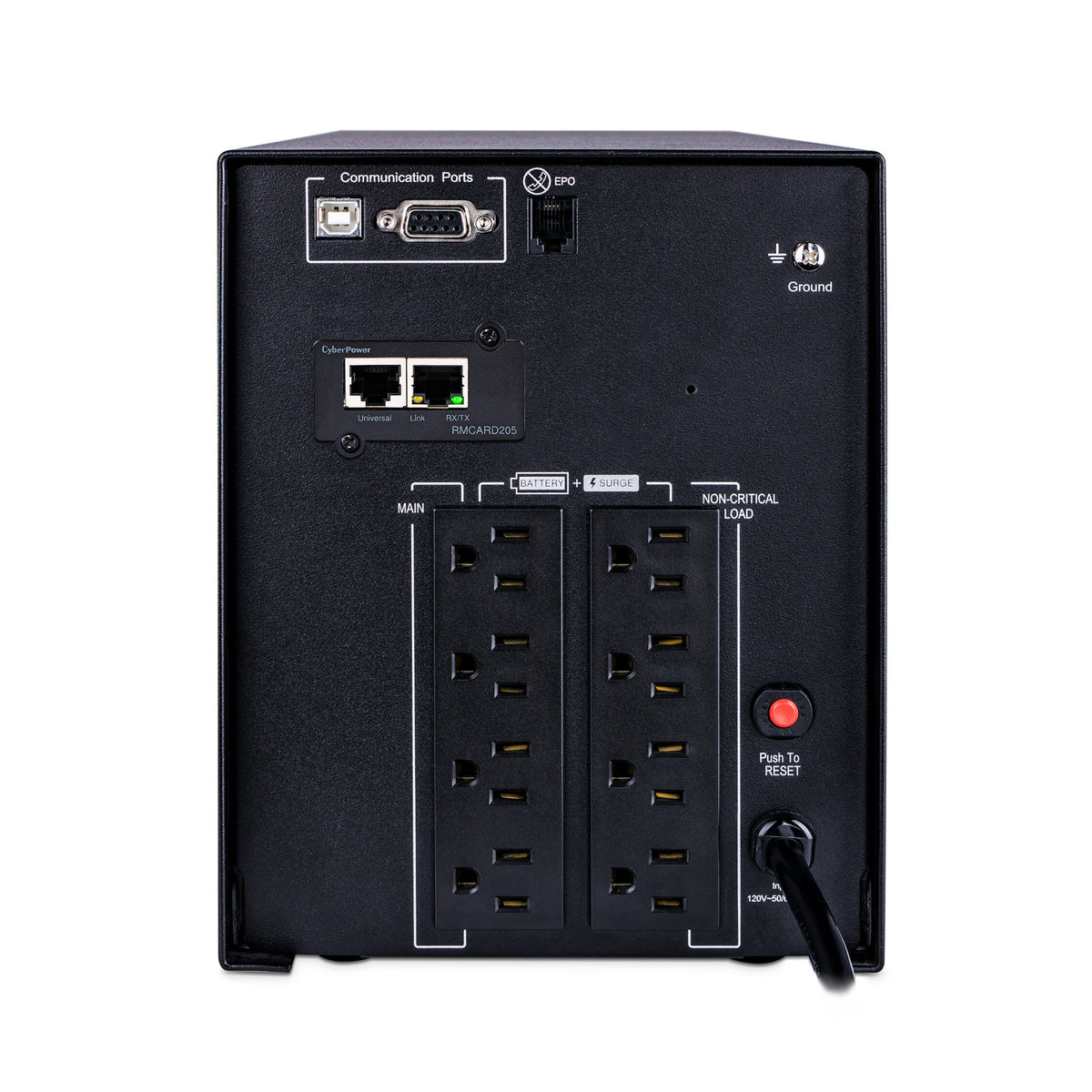 CyberPower PR1500LCDN 1500VA/1050W Sine Wave Mini Tower UPS with RMCARD205