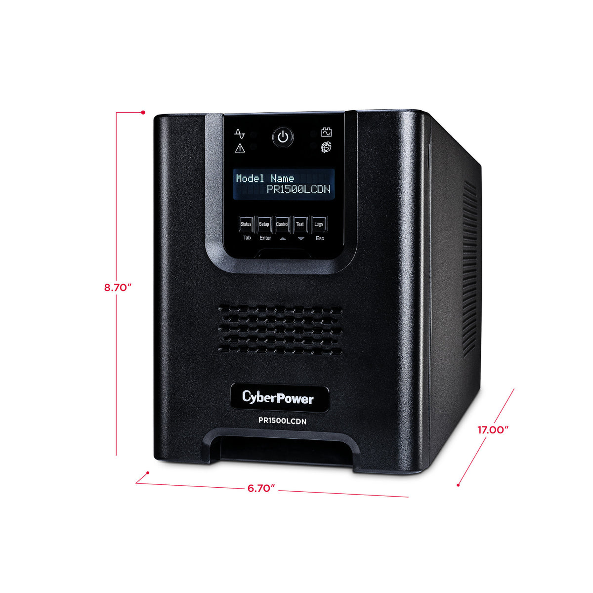 CyberPower PR1500LCDN 1500VA/1050W Sine Wave Mini Tower UPS with RMCARD205