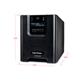 CyberPower PR1500LCDN 1500VA/1050W Sine Wave Mini Tower UPS with RMCARD205