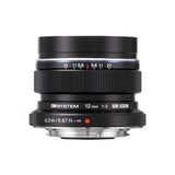 OM SYSTEM M.Zuiko Digital ED 12mm F2 Compact Wide Angle Prime Lens with Lightweight Body (Black)