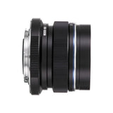OM SYSTEM M.Zuiko Digital ED 12mm F2 Compact Wide Angle Prime Lens with Lightweight Body (Black)