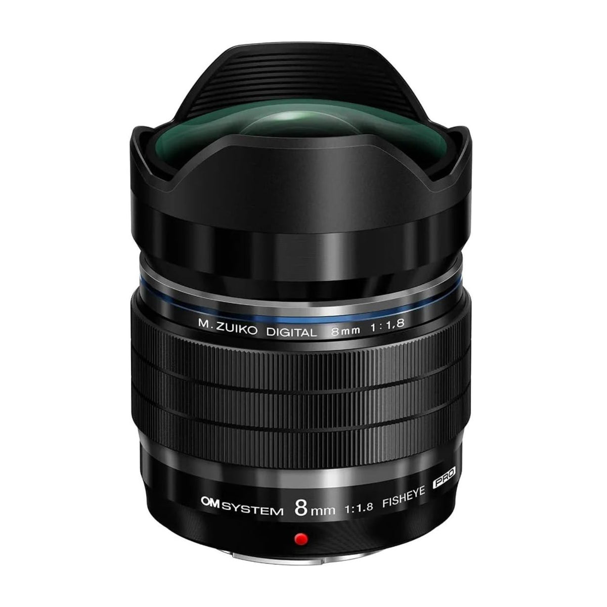 OM SYSTEM M.Zuiko Digital ED 8mm F1.8 Fisheye PRO Micro Four Thirds Lens with 180-Degrees View