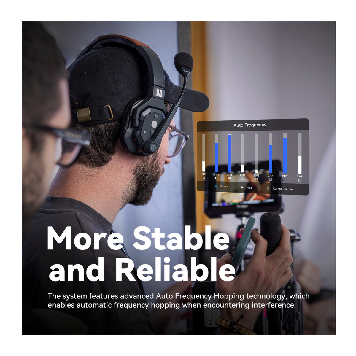 Hollyland Solidcom SE Global 5S 5-Person Noise Cancelling Wireless Intercom Headset System