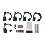 Hollyland Solidcom SE Global 5S 5-Person Noise Cancelling Wireless Intercom Headset System