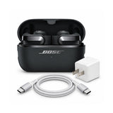 Bose Ultra 2nd Gen Open-Ear Wireless Earbuds (Black) with USB-C Cable and Accessory Bundle