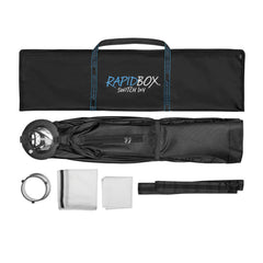 Westcott Rapid Box Switch 1x4ft Strip Fold-Flat Softbox with Egg Crate Grid and Diffusion Panels