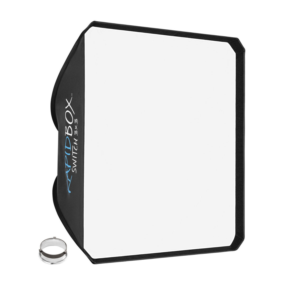 Westcott Rapid Box Switch 3x3ft Square Fold-Flat Softbox with Egg Crate Grid and Diffusion Panels