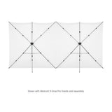 Westcott X-Drop Pro 16x8ft Wrinkle-Resistant Backdrop with Drawstring Bag (High-Key White)
