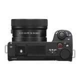 Sony ZV-E10 II Mirrorless Camera (Black) with 16-50mm Lens and Mini Flash Bundle