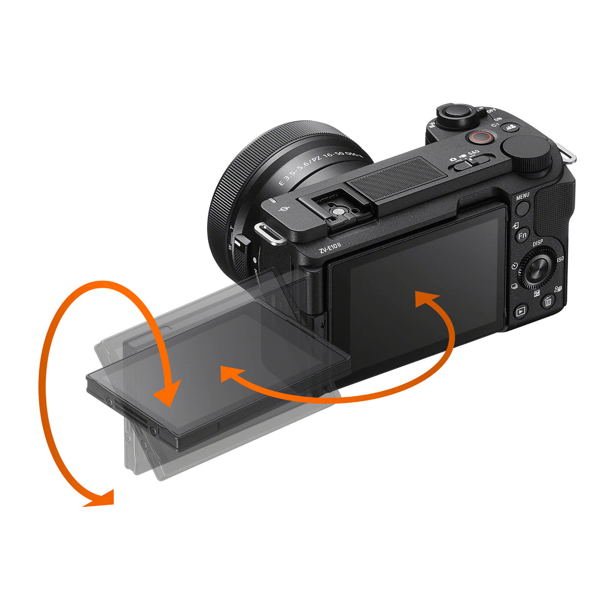 Sony ZV-E10 II Mirrorless Camera (Black) with 16-50mm Lens and Mini Flash Bundle