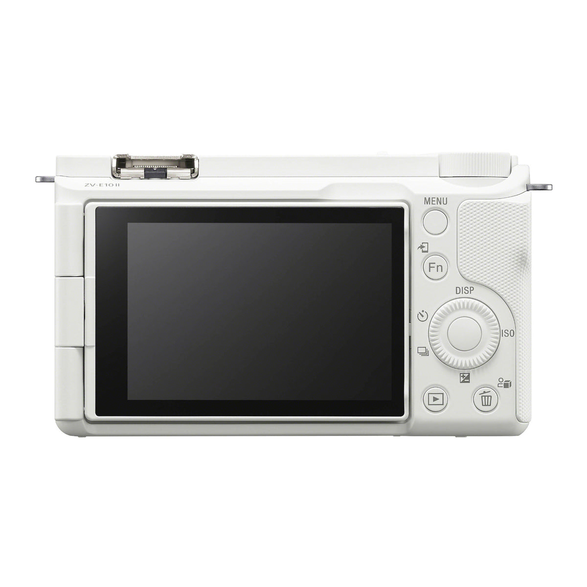 Sony ZV-E10 II Mirrorless Camera (White) with 16-50mm Lens and Mini Flash Bundle